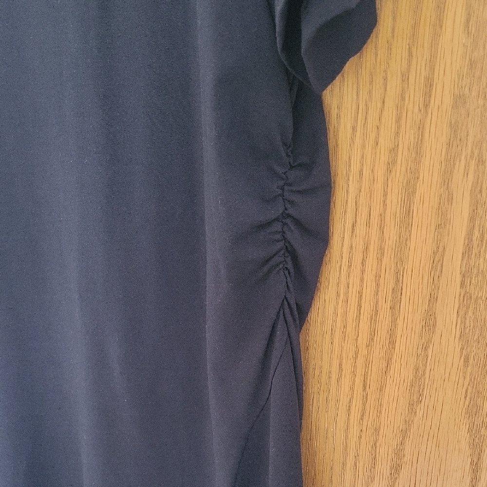 Bailey 44 Black Asymmetrical Hem Midi Dress - Picture 4 of 6